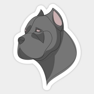 Cane Corso - continuous line Sticker